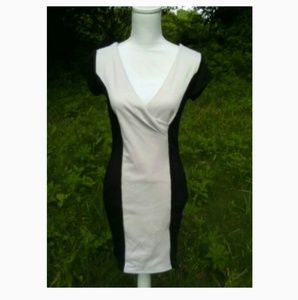 Black & Cream Colorblind dress sz Large